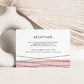 Lineation Receptie invoegen Kaart | Blush en zwart