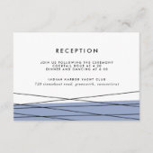 Lineation Receptie invoegen Kaart | Staal Blauw (Voorkant)