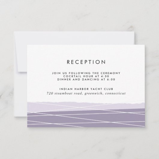 Lineation Reception Enclosure Card | Amethyst Kaart (Voorkant)