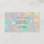 linecard faux iridescent kristal opa visitekaartje (Achterkant)