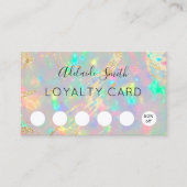linecard faux iridescent kristal opa visitekaartje (Voorkant)