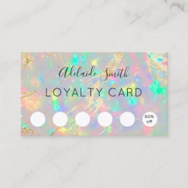 linecard faux iridescent kristal opa visitekaartje