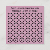 linecard voor boomstamstempel klantenkaartje (Achterkant)