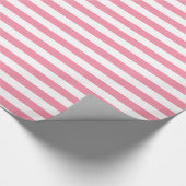 Lined Design Pink Sherbet Cadeaupapier (Hoek)