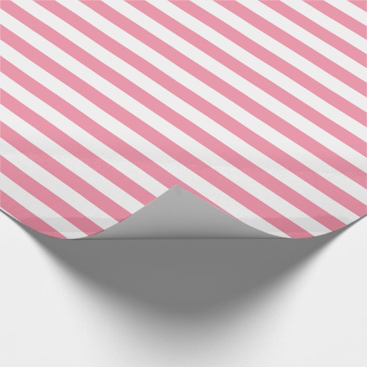 Lined Design Pink Sherbet Cadeaupapier (Hoek)