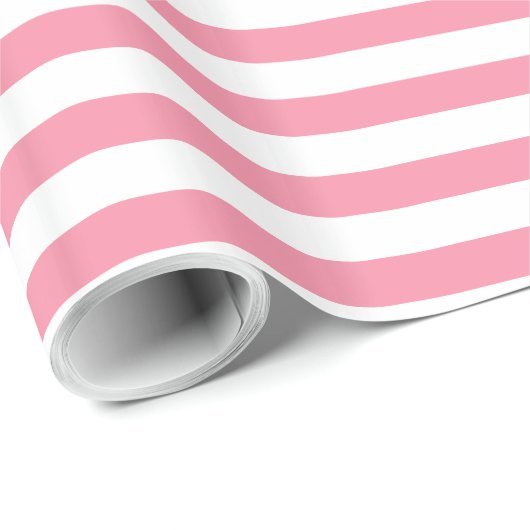 Lined Design Pink Sherbet Cadeaupapier (Rol Hoek)