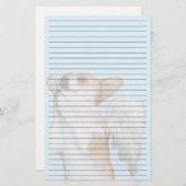 Lined Dott Angel Stationery Briefpapier (Voorkant / Achterkant)