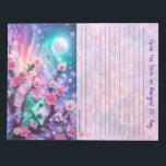 Lined Happy Mail Notepad Notitieblok<br><div class="desc">Palais de Marigold St. May creates unique stationery for those who think the Louvre should have more color, more Kawaii, and more rainbows. Note that the designs are generally created for the large notepads, stationery sheets, stickers, address labels, note cards, and envelopes. If you would like a different size, or...</div>