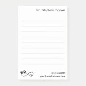 Lined Large 4"x6" Notes for Veterinarians (Voorkant)