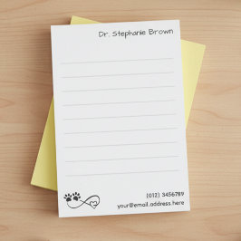 Lined Large 4"x6" Notes for Veterinarians