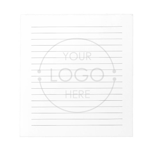 Lined Opaque Business Logo Company Branding Kantoo Notitieblok (Voorkant)