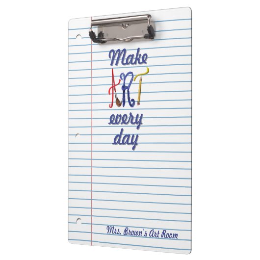 Lined paper Art teacher notepad Klembord (Links)