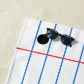 Lined Paper Sheet Notitieboek Strandlaken (In situ)