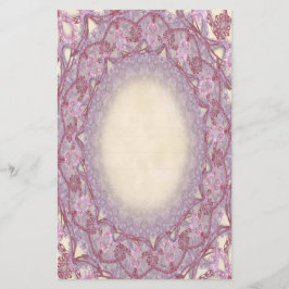 Lined Pink Rose Lace p2 Stationery Pagina's Briefpapier