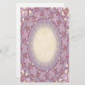 Lined Pink Rose Lace p2 Stationery Pagina's Briefpapier (Voorkant / Achterkant)