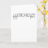 Linedance Line Dance hartslag Kaart (Gele Bloem)