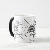 Linee morbide e armoniose magische mok (Voorkant links)