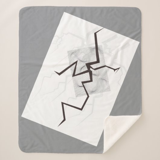 Linee morbide e armoniose sherpa deken (Voorkant)