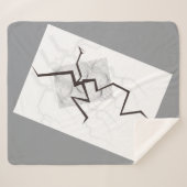 Linee morbide e armoniose sherpa deken (Voorkant (horizontaal))