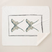 Linee morbide e armoniose sherpa deken (Voorkant (horizontaal))