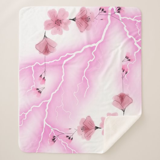 Linee morbide e armoniose sherpa deken (Voorkant)