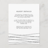 Lineering | Gegevens over de zwarte en witte bruil Informatiekaartje (Voorkant)