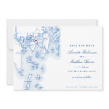 Linekin Bay Resort Maine Elegant Blauwe Kaart