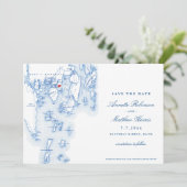 Linekin Bay Resort Maine Elegant Blauwe Kaart (Staand voorkant)