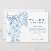 Linekin Bay Resort Maine Huwelijkswelkomstroute Bedankkaart (Voorkant)