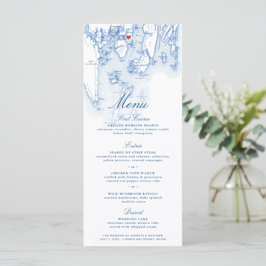 Linekin Bay Resort Maine Kaart Elegante Marine (Staand voorkant)