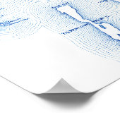 Linekin Bay Resort Wedding Blue Guest Book Poster (Hoek)