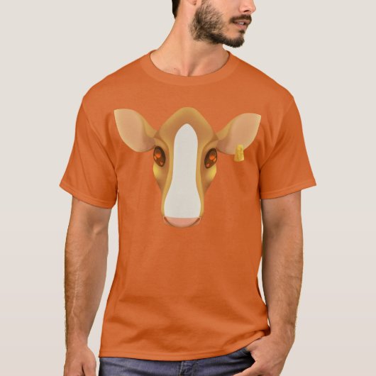 Lineless Cow Art Version C T-shirt (Voorkant)