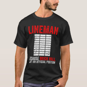 Lineman, Amerikaans Football T-shirt