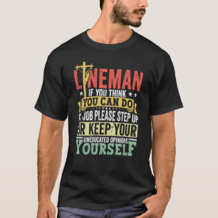 Lineman Apparel Elektrische machtspost Eletric Lin T-shirt