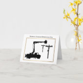 Lineman Appreciation Day Silhouette past Kaart aan (Gele Bloem)