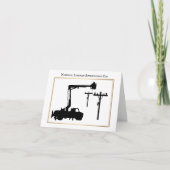 Lineman Appreciation Day Silhouette past Kaart aan (Voorkant)