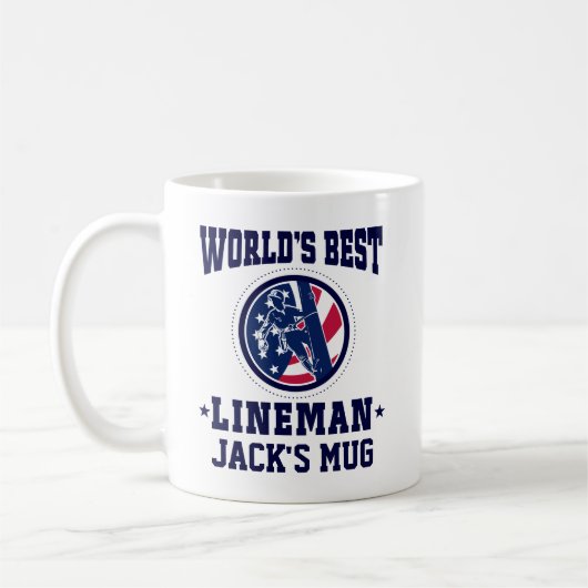 Lineman Appreciation Gift Koffiemok (Links)