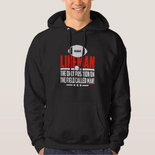 Lineman De enige positie  Voetbal  Speler Coach Hoodie