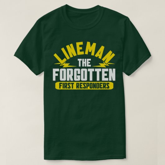 Lineman De vergeten eerste-hulpverleners T-shirt (Design voorkant)