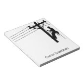 Lineman Electric Utility Journeyman Gift Notitieblok (Schuin)