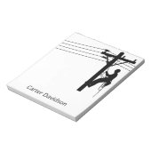Lineman Electric Utility Journeyman Gift Notitieblok (Linkerzijde)