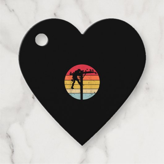 Lineman Electricia Gift Bedankjes Labels (Voorkant)