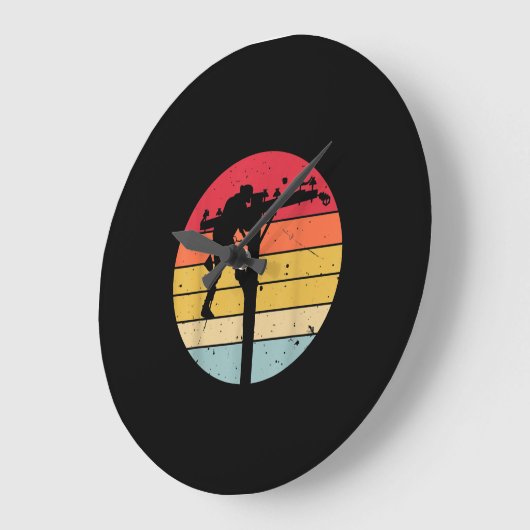 Lineman Electricia Gift Grote Klok (Hoek)