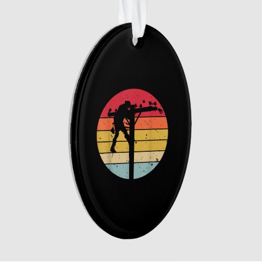 Lineman Electricia Gift Ornament (voorkant)