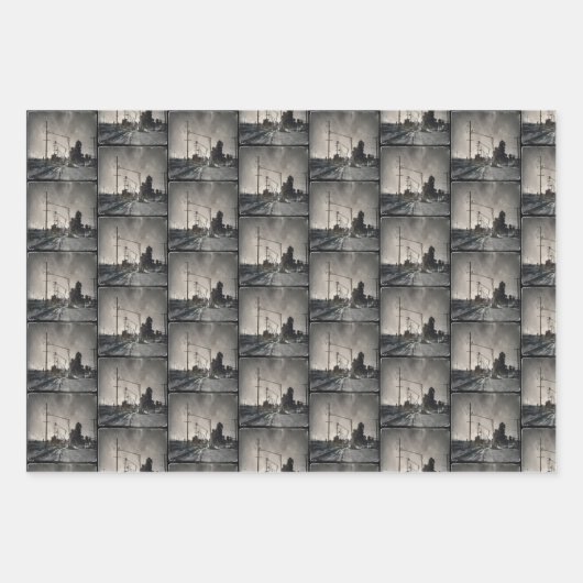 Lineman en LineWITTHREED Wrapping Paper (Voorkant 3)