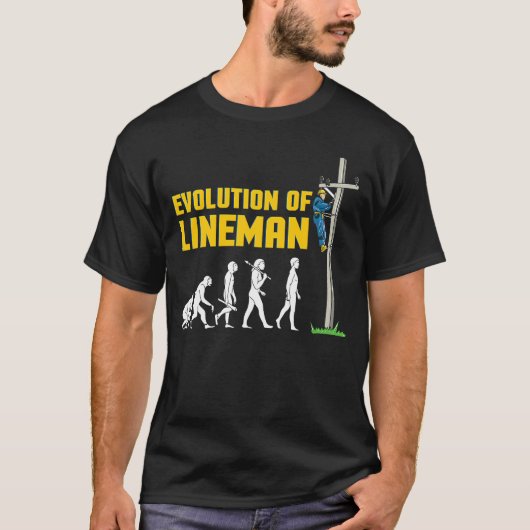 Lineman Evolution Electric Cable Lineman T-shirt (Voorkant)