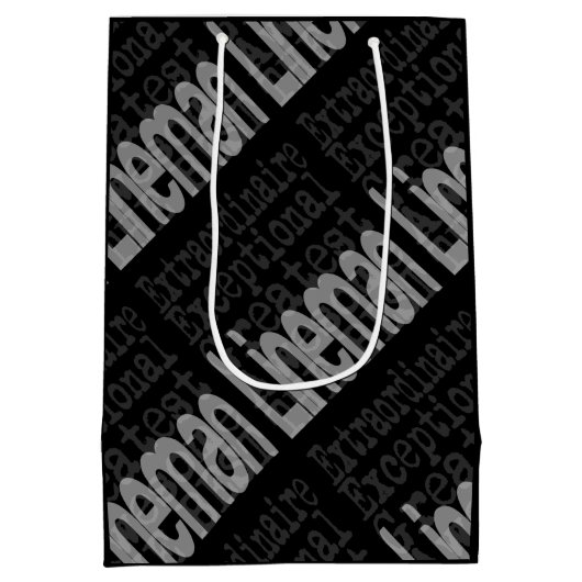 Lineman Extraordinaire Medium Cadeauzakje (Achterkant)