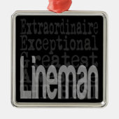 Lineman Extraordinaire Metalen Ornament (Voorkant)