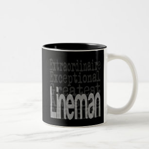 Lineman Extraordinaire Tweekleurige Koffiemok