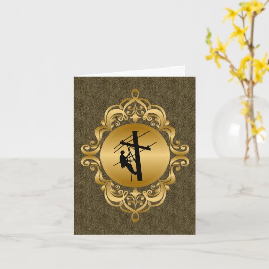 Lineman Get Well Kaart (Gele Bloem)